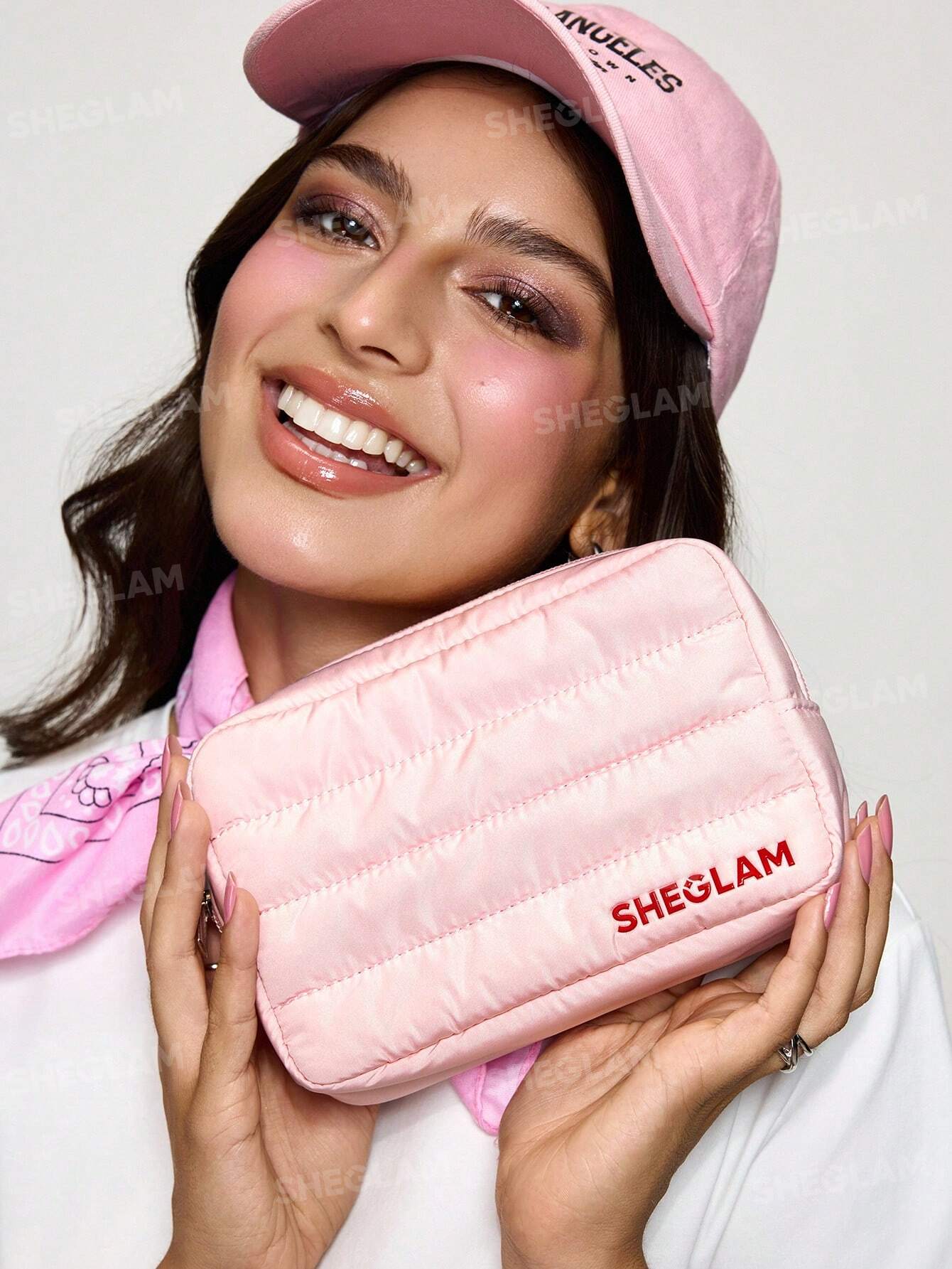 شنطة مكياج شيجلام كومباكت وردي | Sheglam Compact Makeup Bag Pink