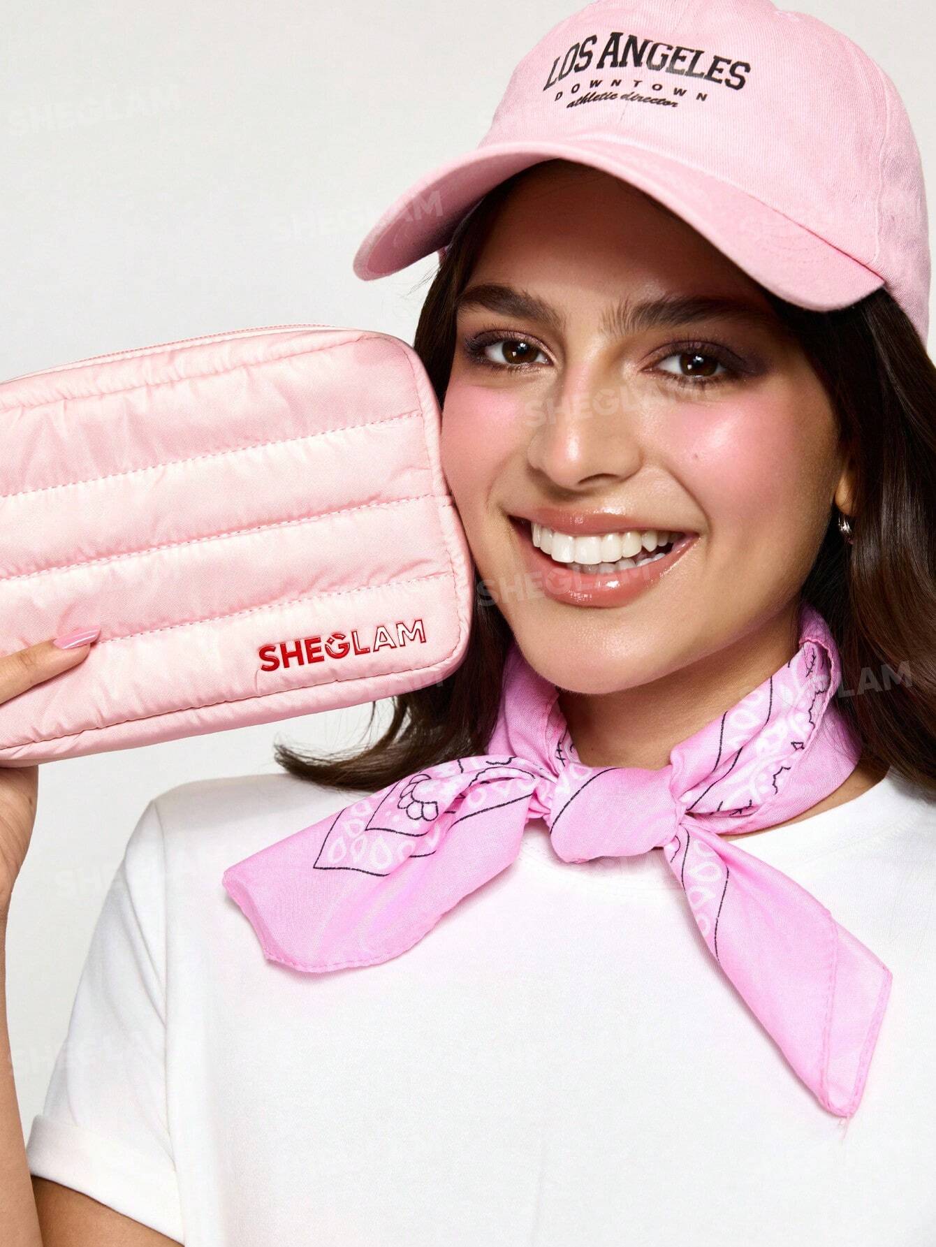 شنطة مكياج شيجلام كومباكت وردي | Sheglam Compact Makeup Bag Pink