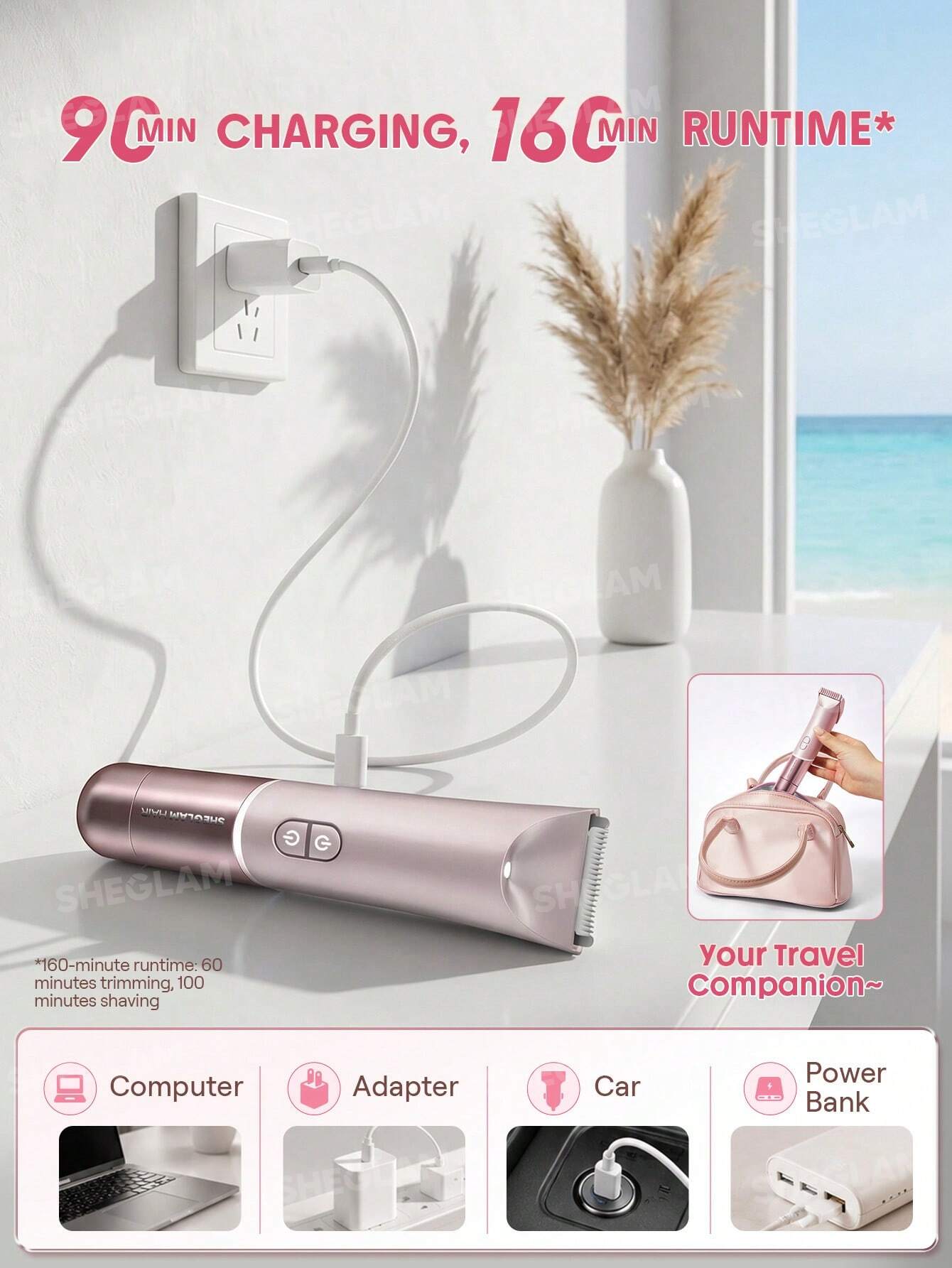 Sheglam Hair Smooth Moves Dual-Head Electric Bikini Trimmer