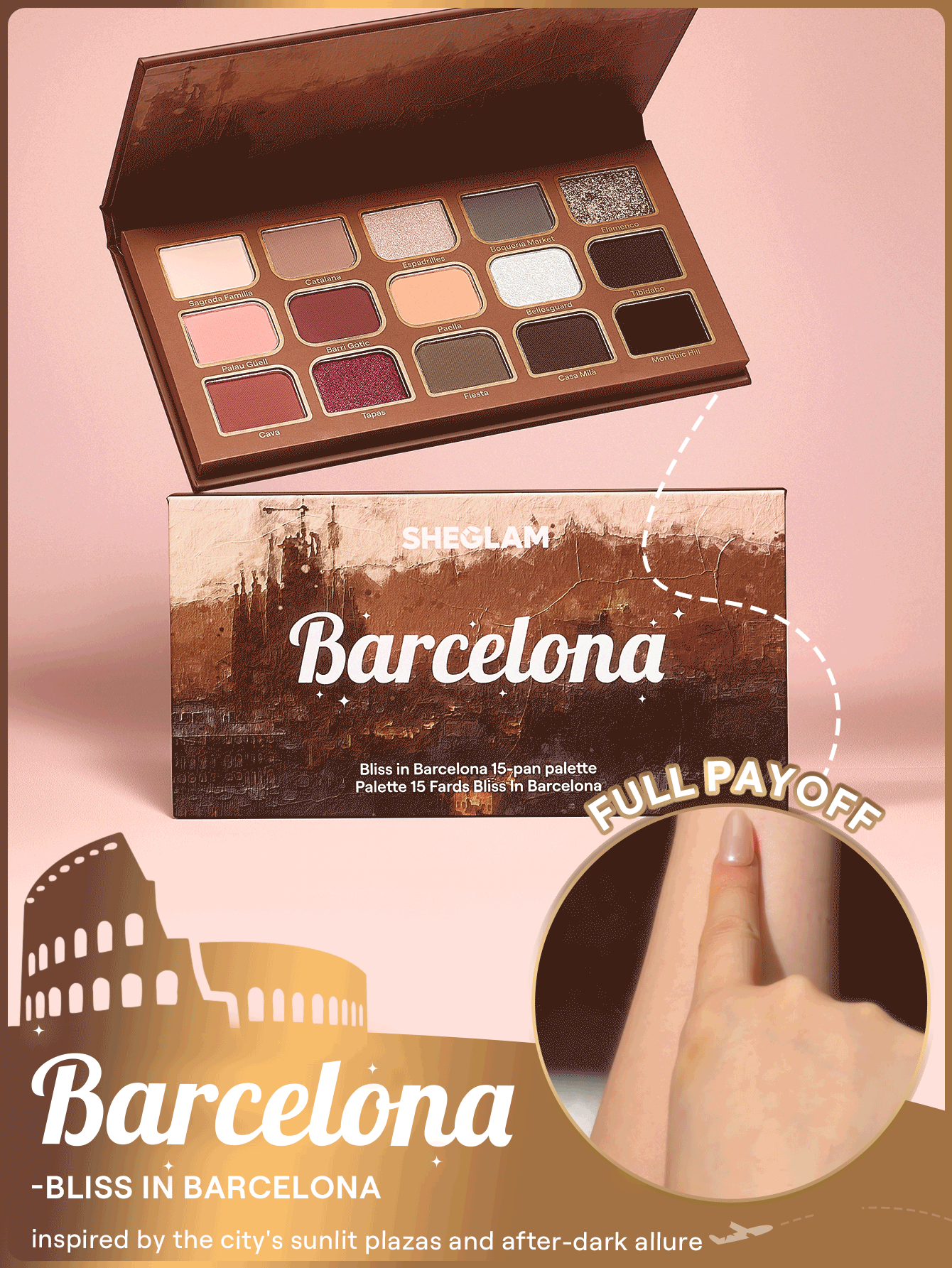 Sheglam Bliss In Barcelona 15 Pan Palette