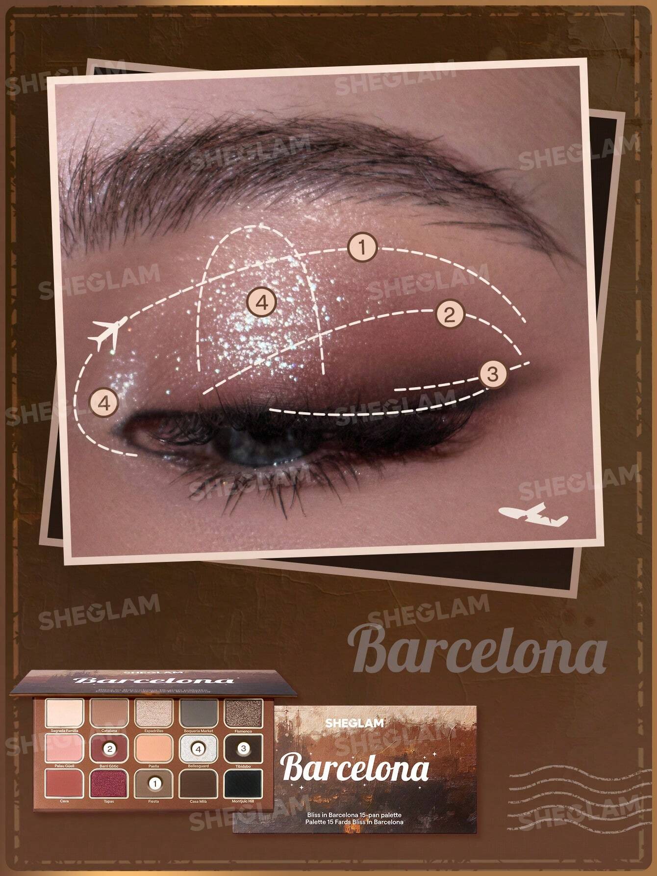 Sheglam Bliss In Barcelona 15 Pan Palette