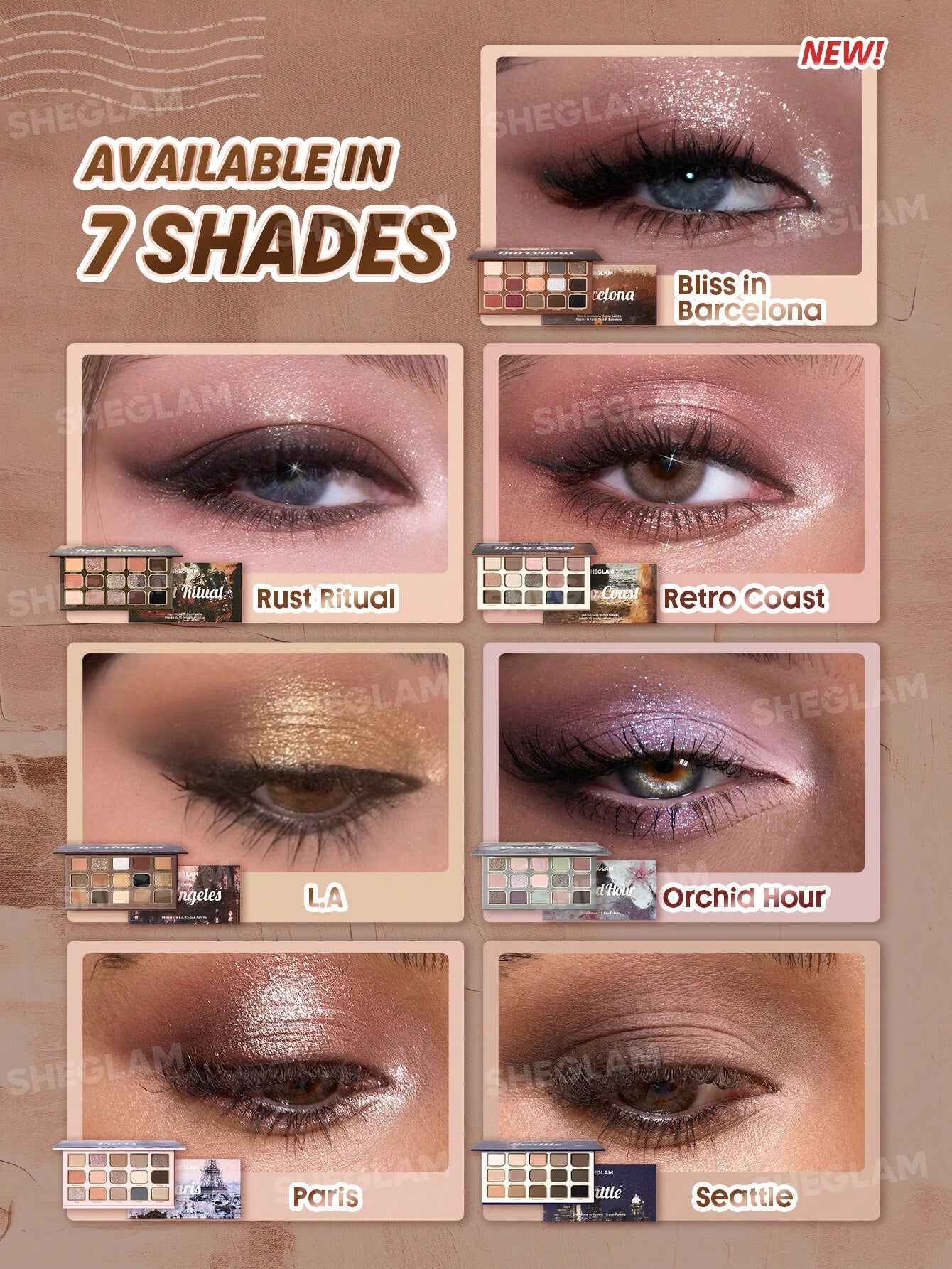 Sheglam Bliss In Barcelona 15 Pan Palette