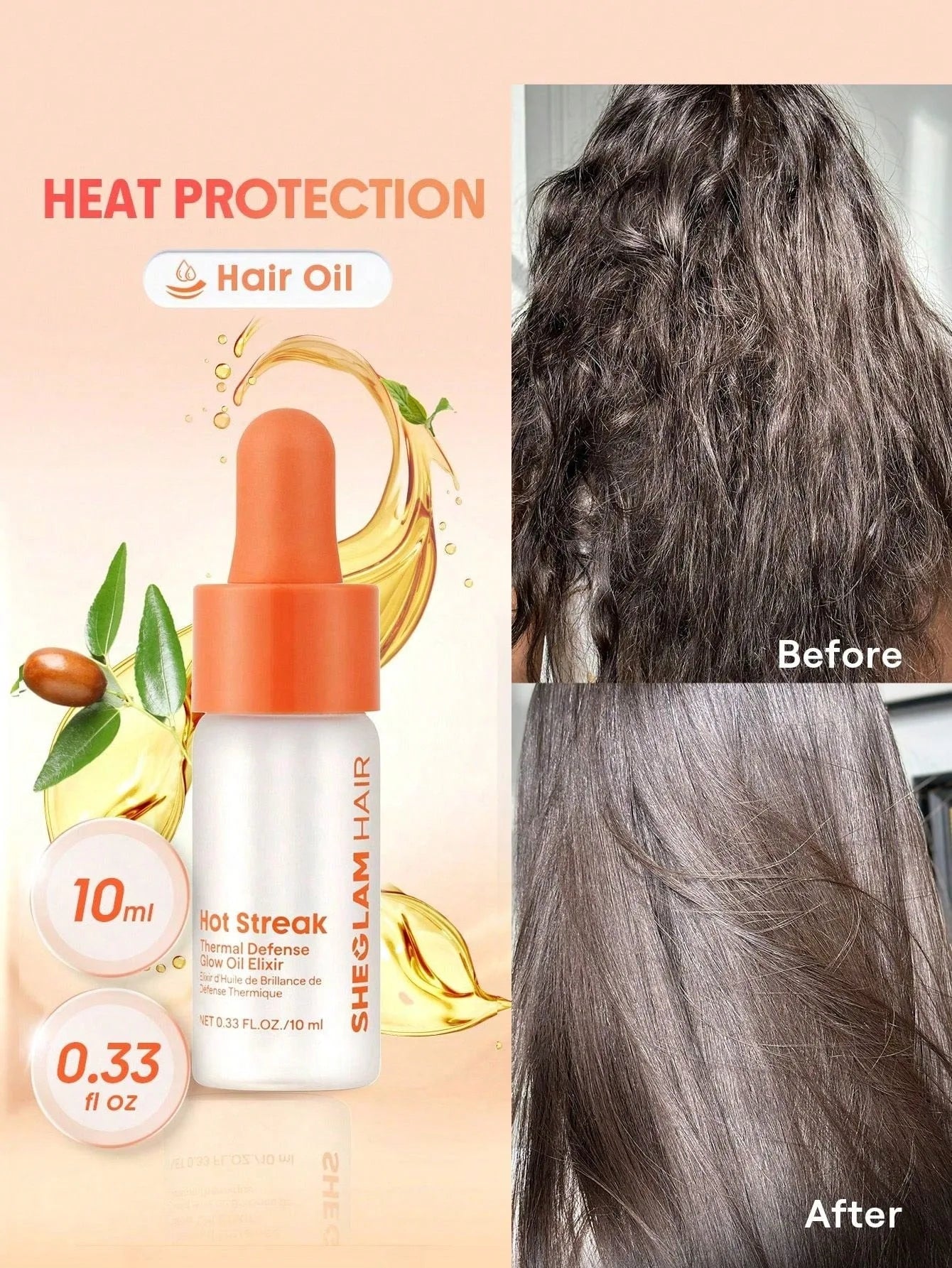 Sheglam Hair Hot Streak Thermal Defense Glow Oil Elixir