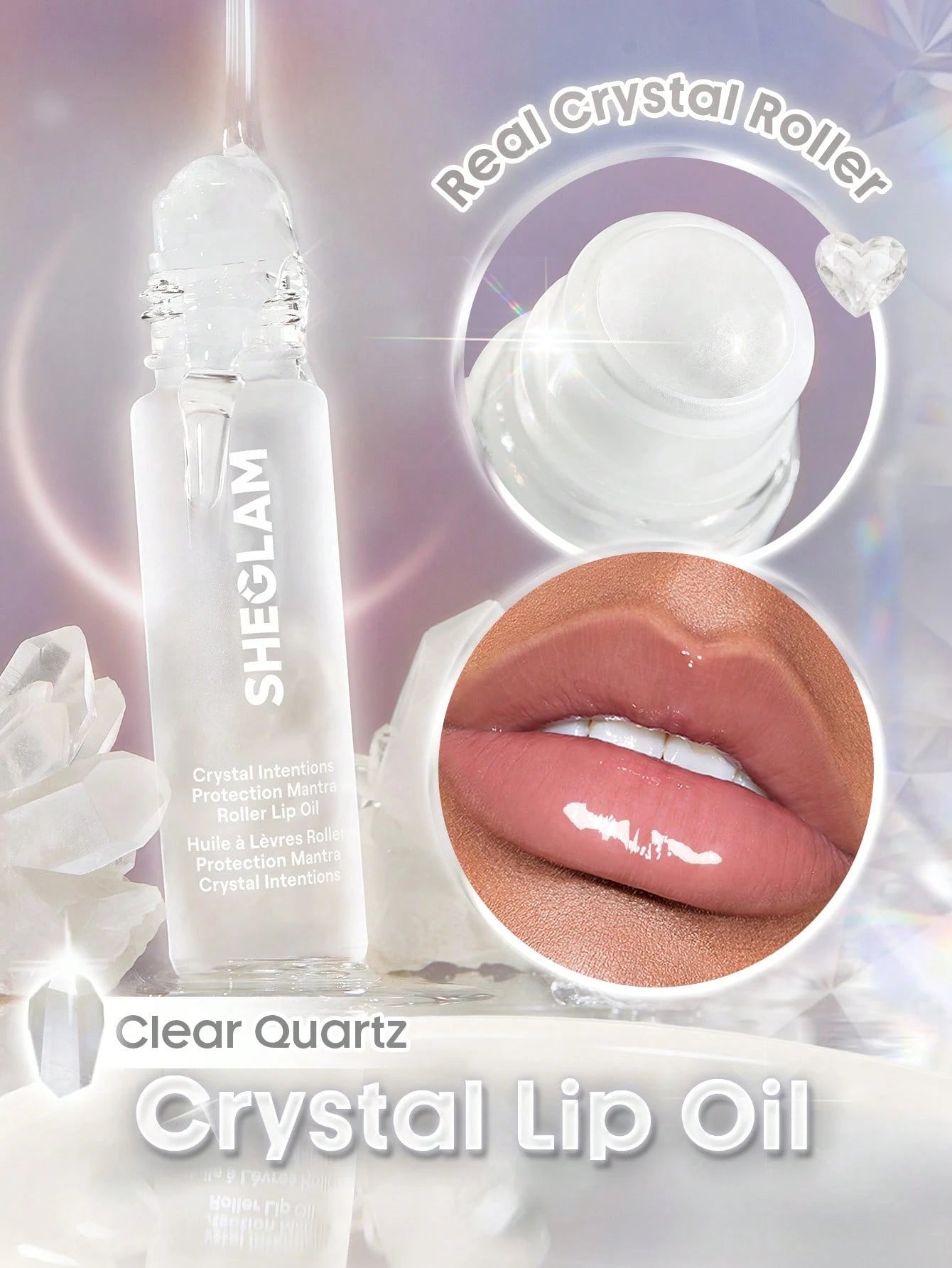 Sheglam Crystal Intentions Protection Mantra Roller Lip Oil