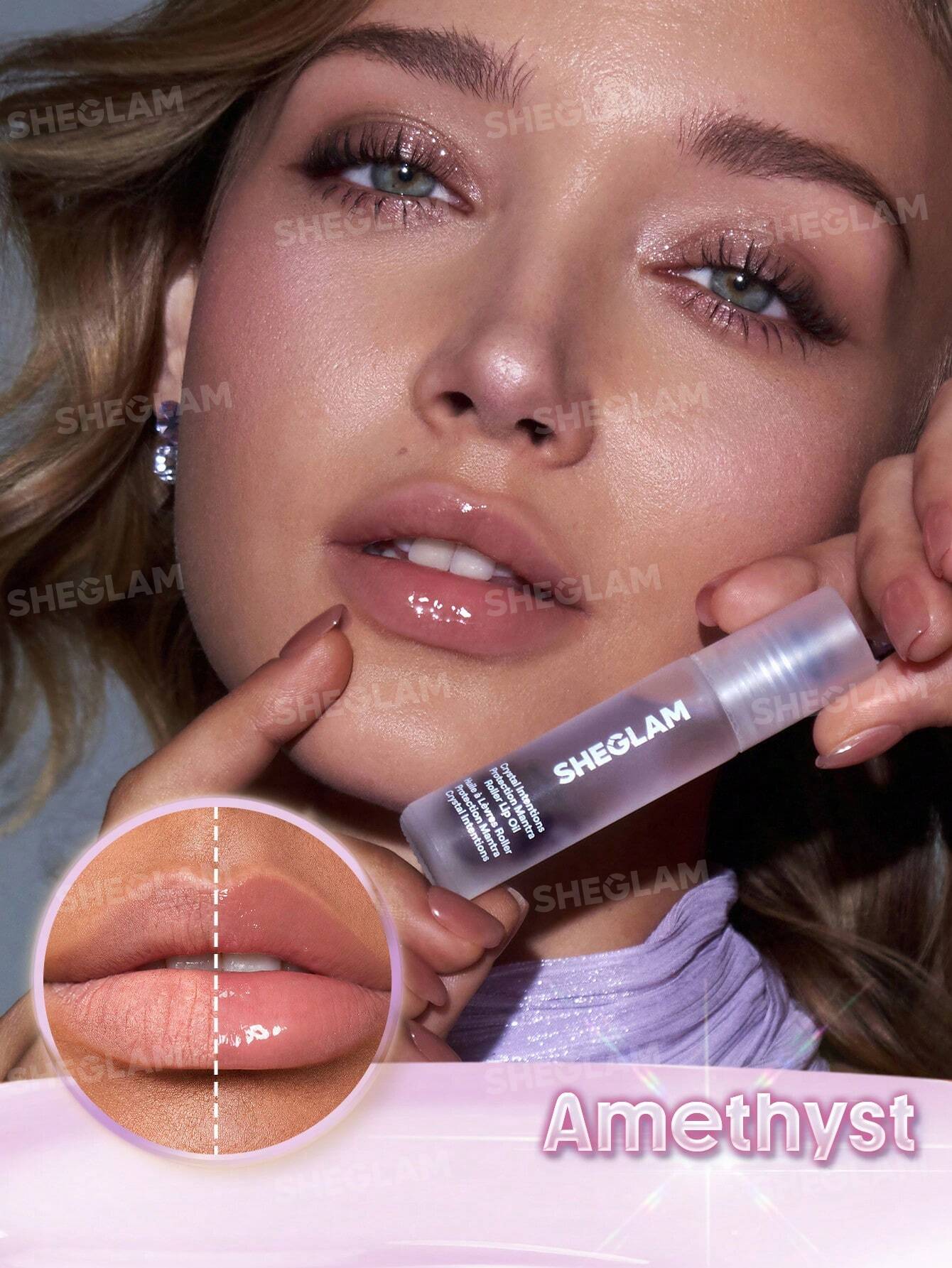 Sheglam Crystal Intentions Protection Mantra Roller Lip Oil