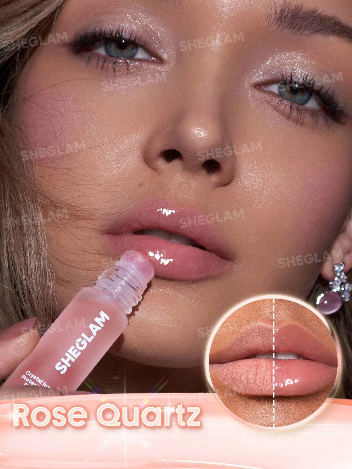 Sheglam Crystal Intentions Protection Mantra Roller Lip Oil