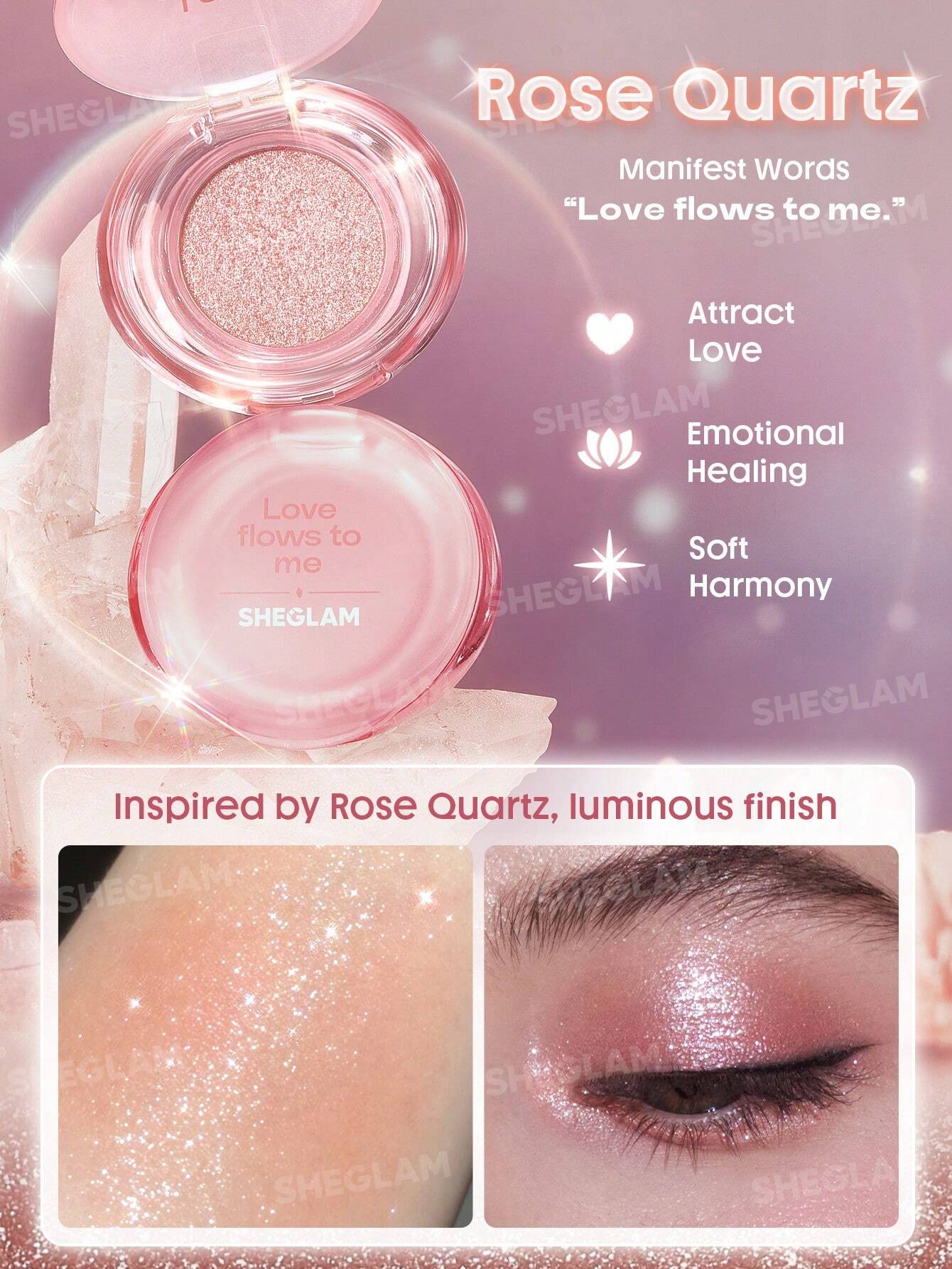 Sheglam Crystal Intentions Manifesting Glow Glitter Eyeshadow