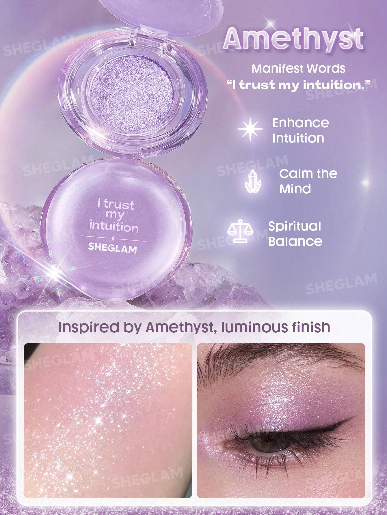 Sheglam Crystal Intentions Manifesting Glow Glitter Eyeshadow