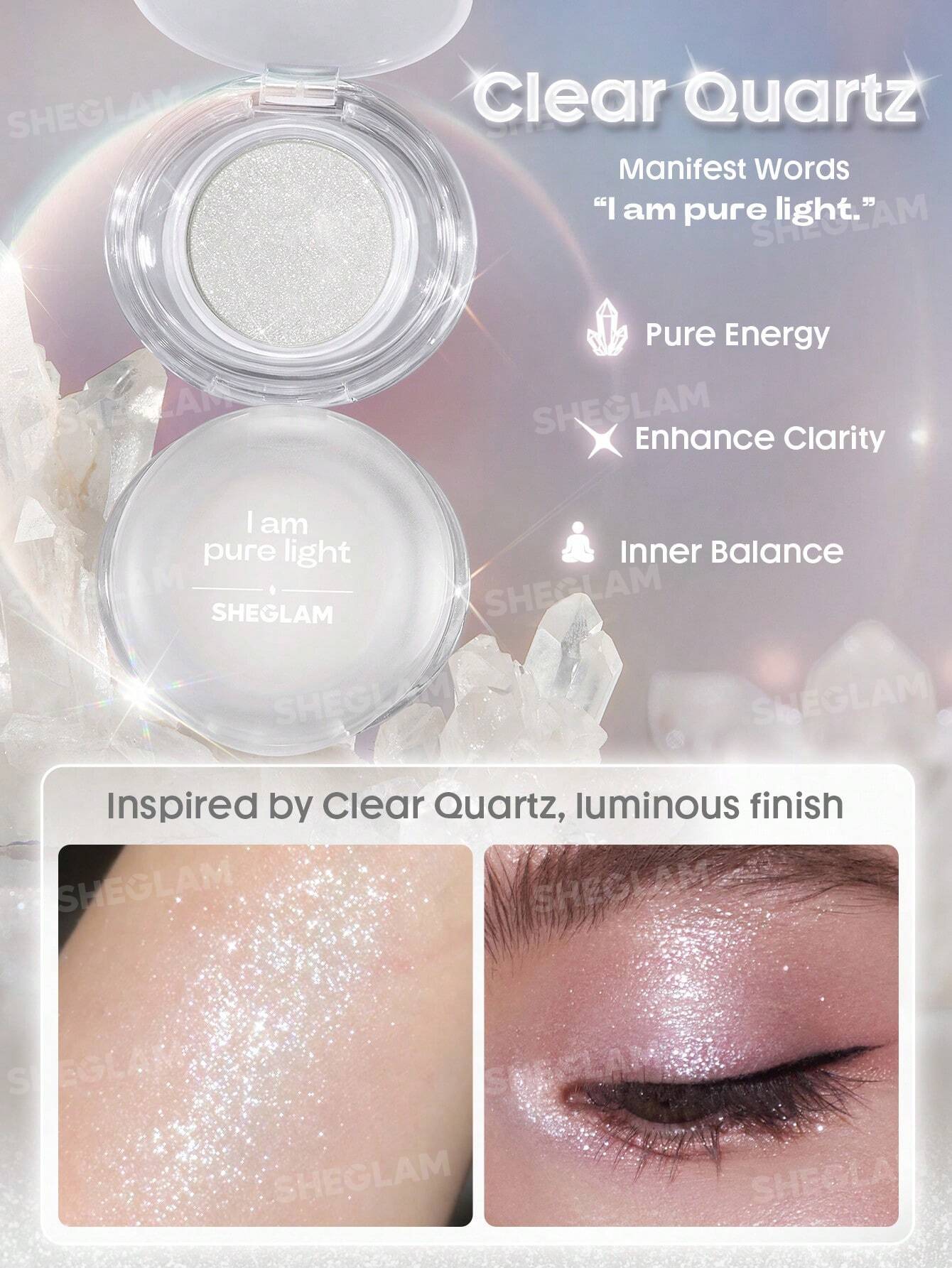 Sheglam Crystal Intentions Manifesting Glow Glitter Eyeshadow
