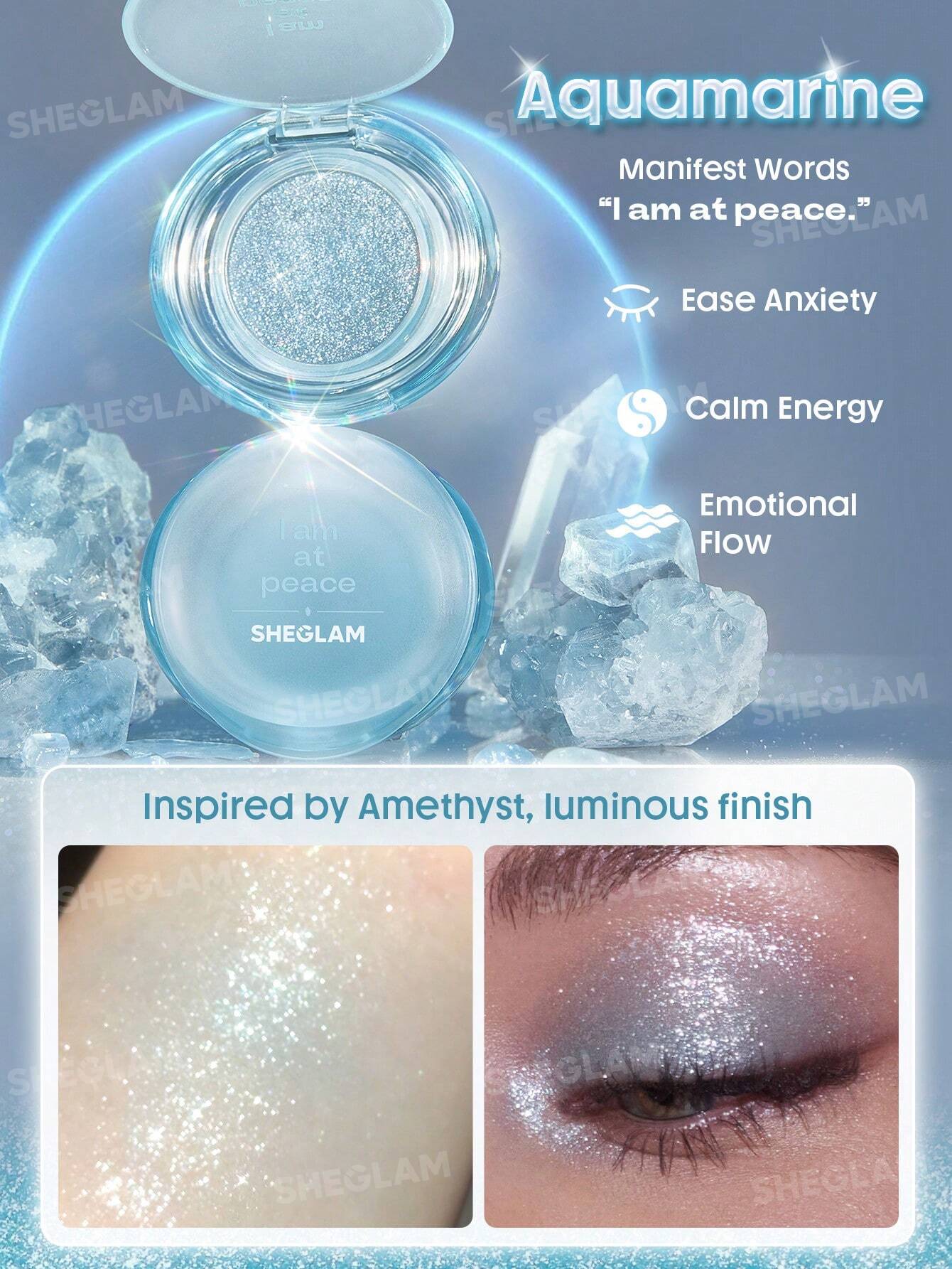 Sheglam Crystal Intentions Manifesting Glow Glitter Eyeshadow