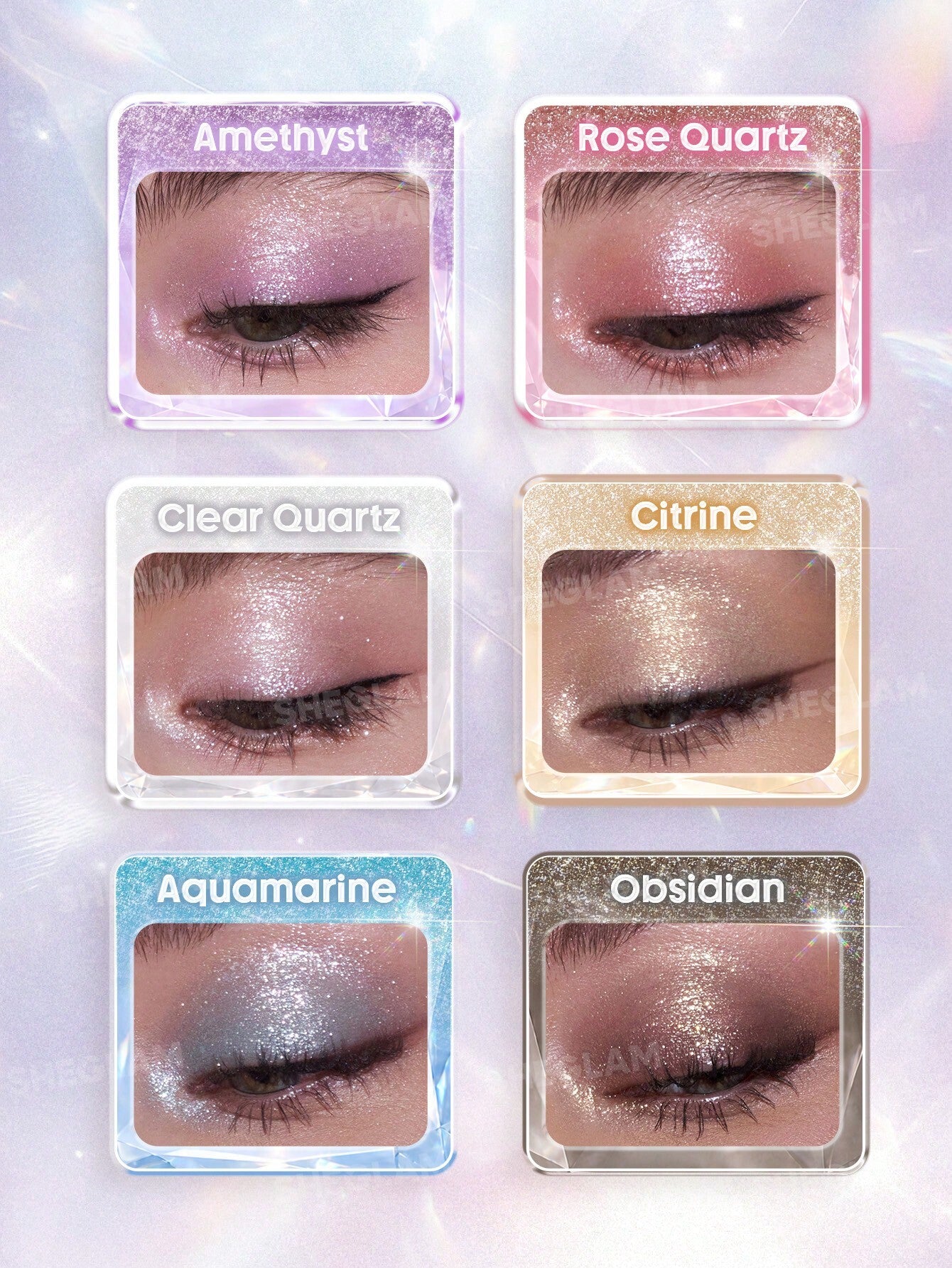 Sheglam Crystal Intentions Manifesting Glow Glitter Eyeshadow