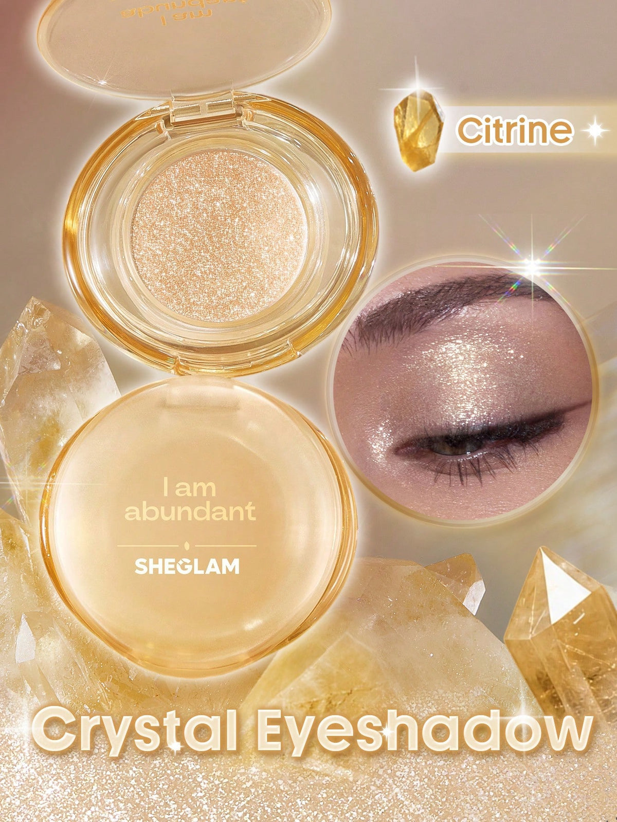 Sheglam Crystal Intentions Manifesting Glow Glitter Eyeshadow