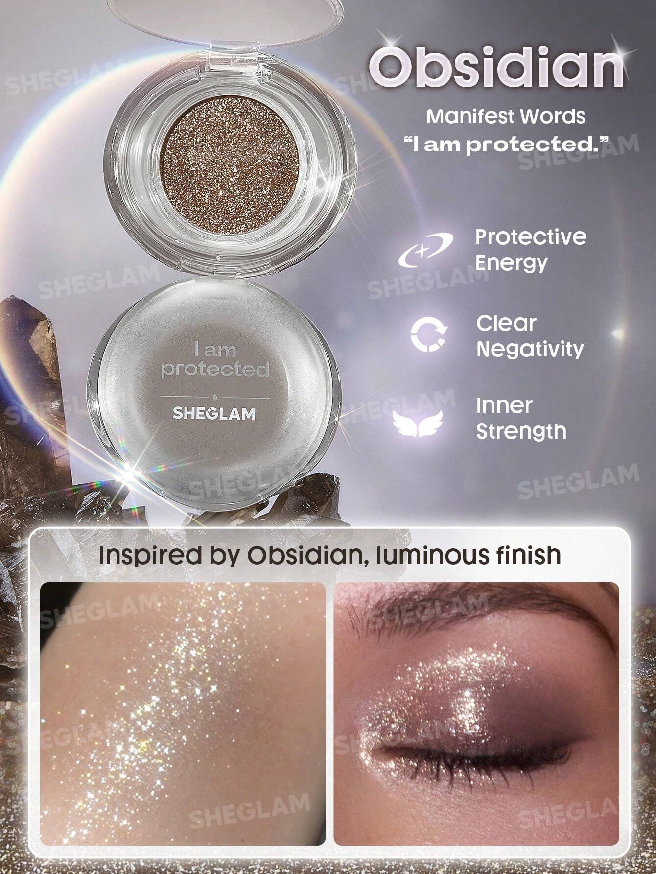 Sheglam Crystal Intentions Manifesting Glow Glitter Eyeshadow