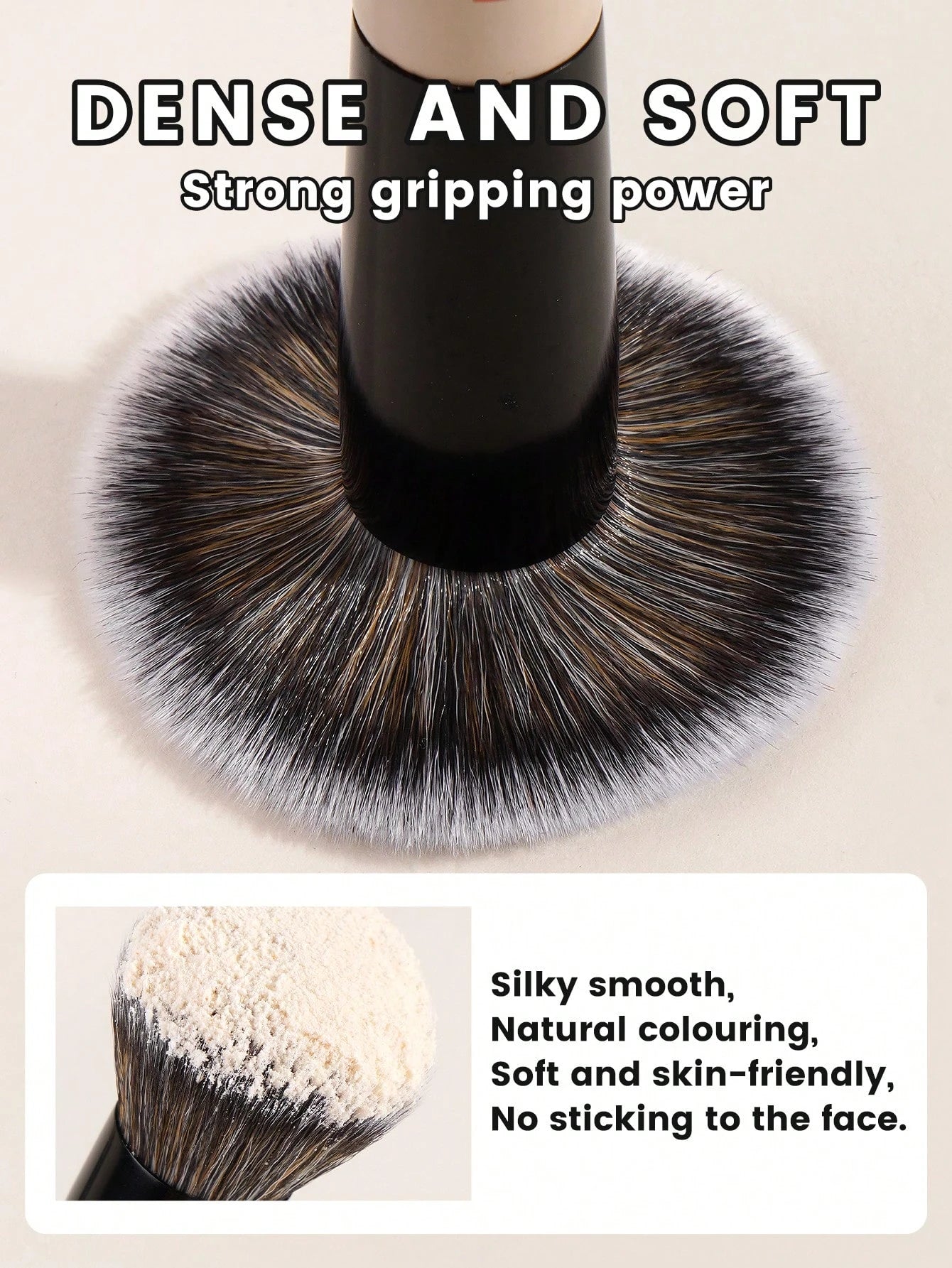 Maange 7Pcs Makeup Brush Black and Pink
