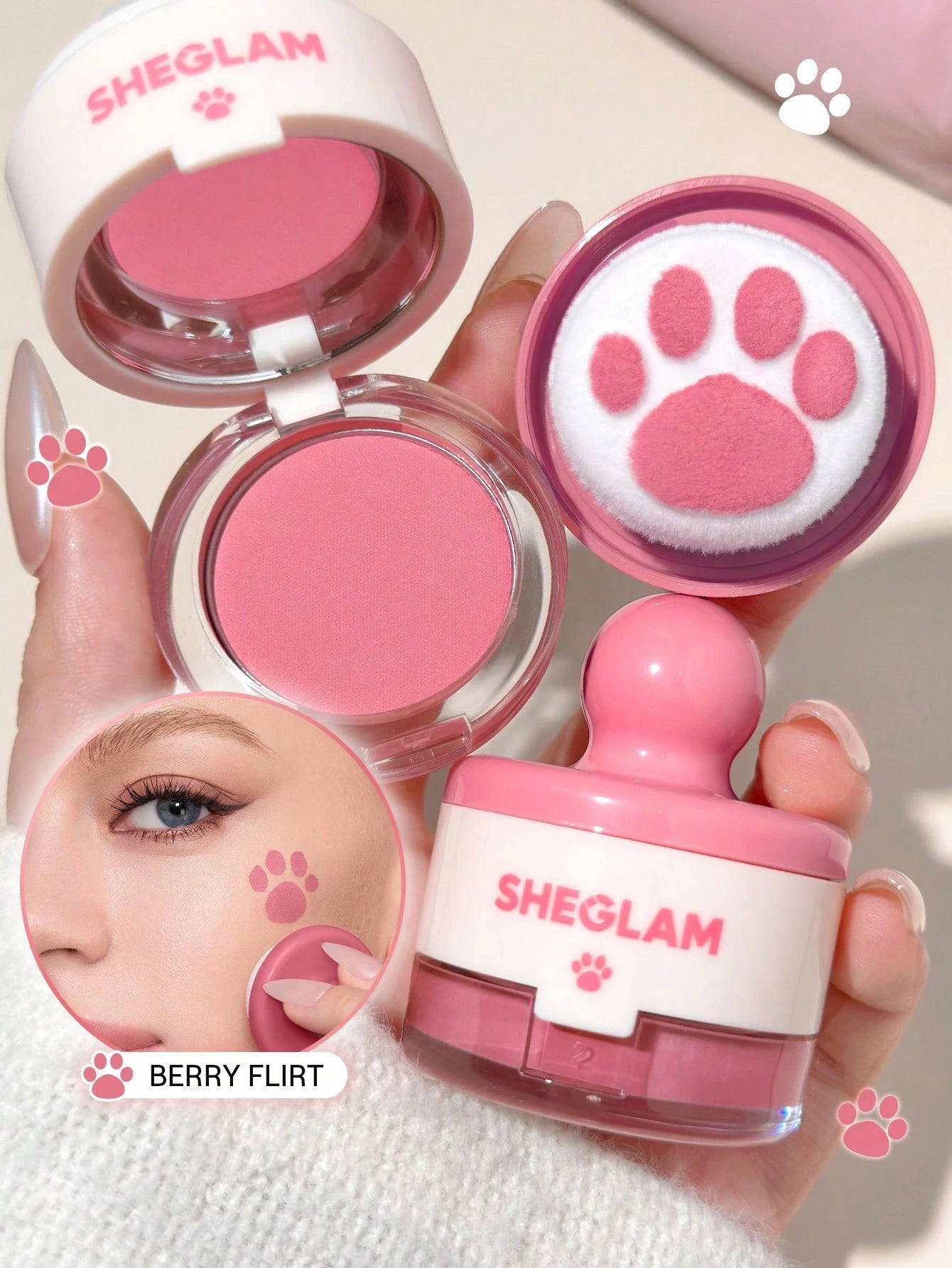 Sheglam Cutie Paw Blush Stamp