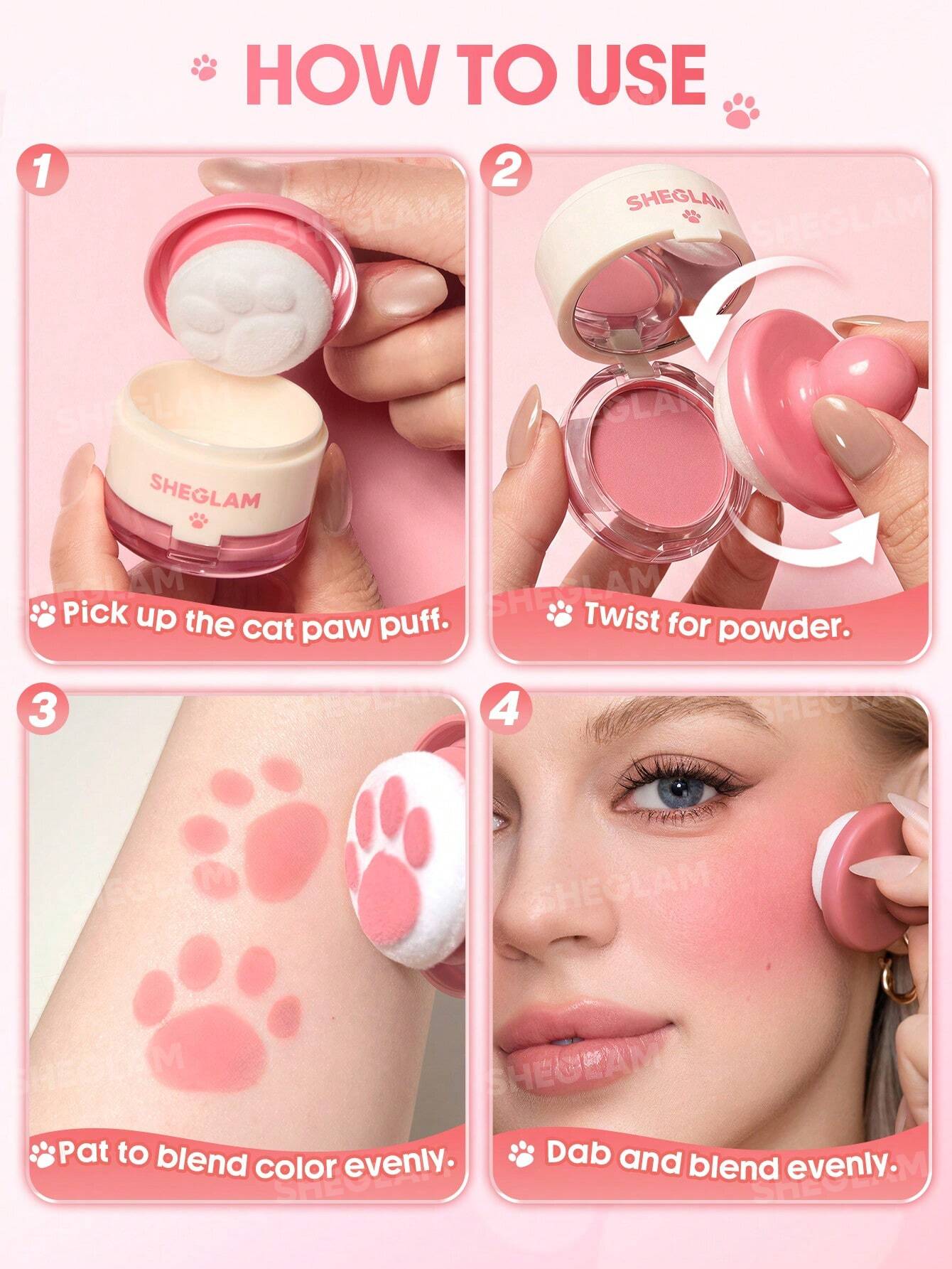 Sheglam Cutie Paw Blush Stamp