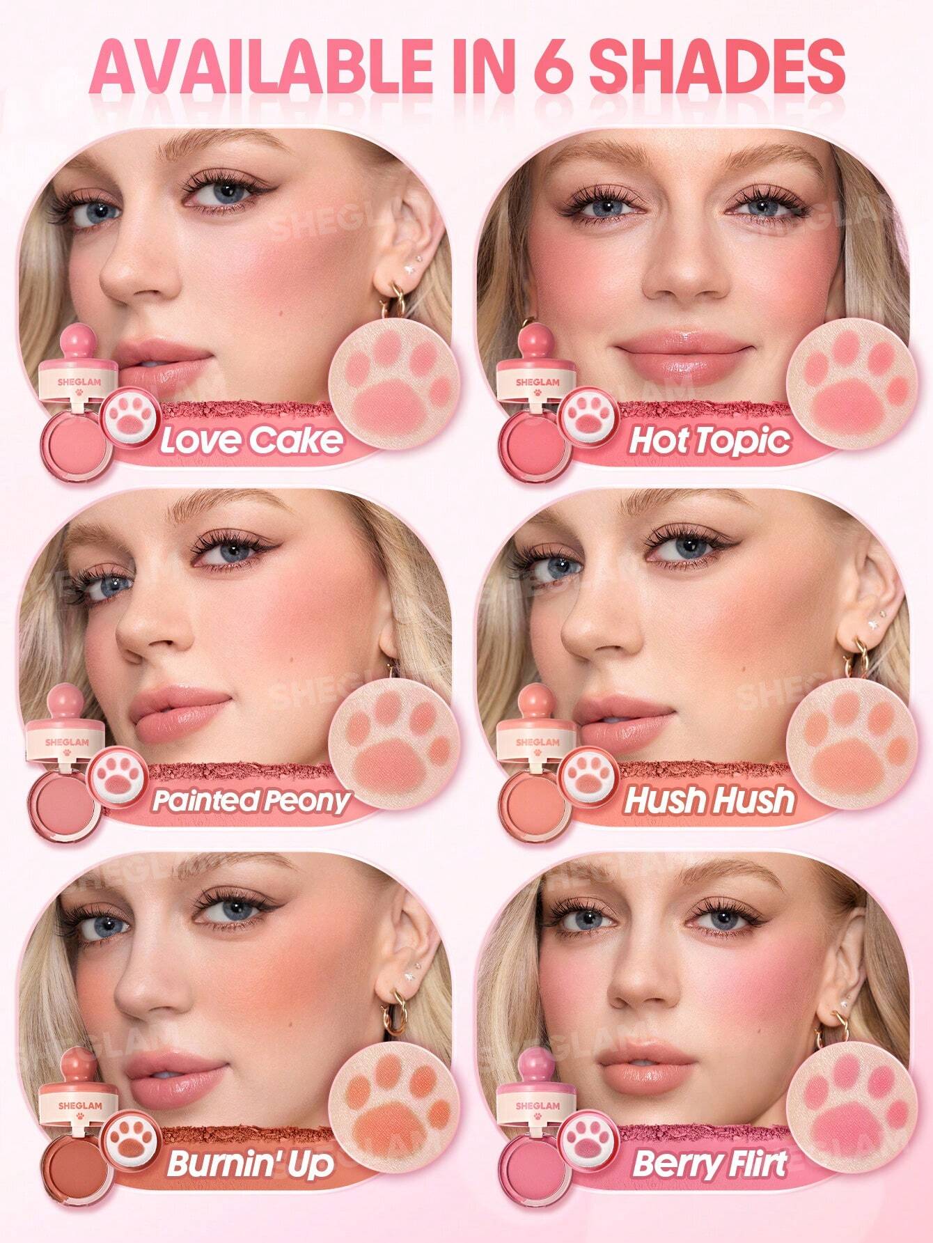 Sheglam Cutie Paw Blush Stamp