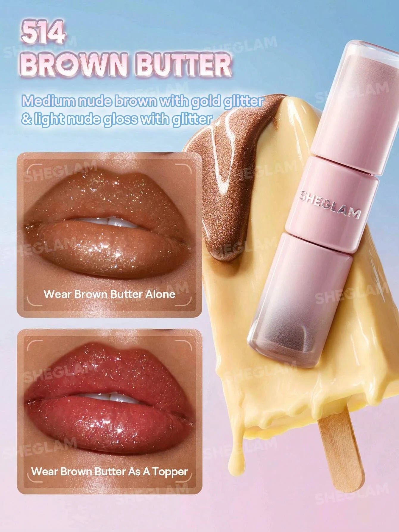 SHEGLAM Line To Shine Peel-Off Lip Stain & Gloss Duo