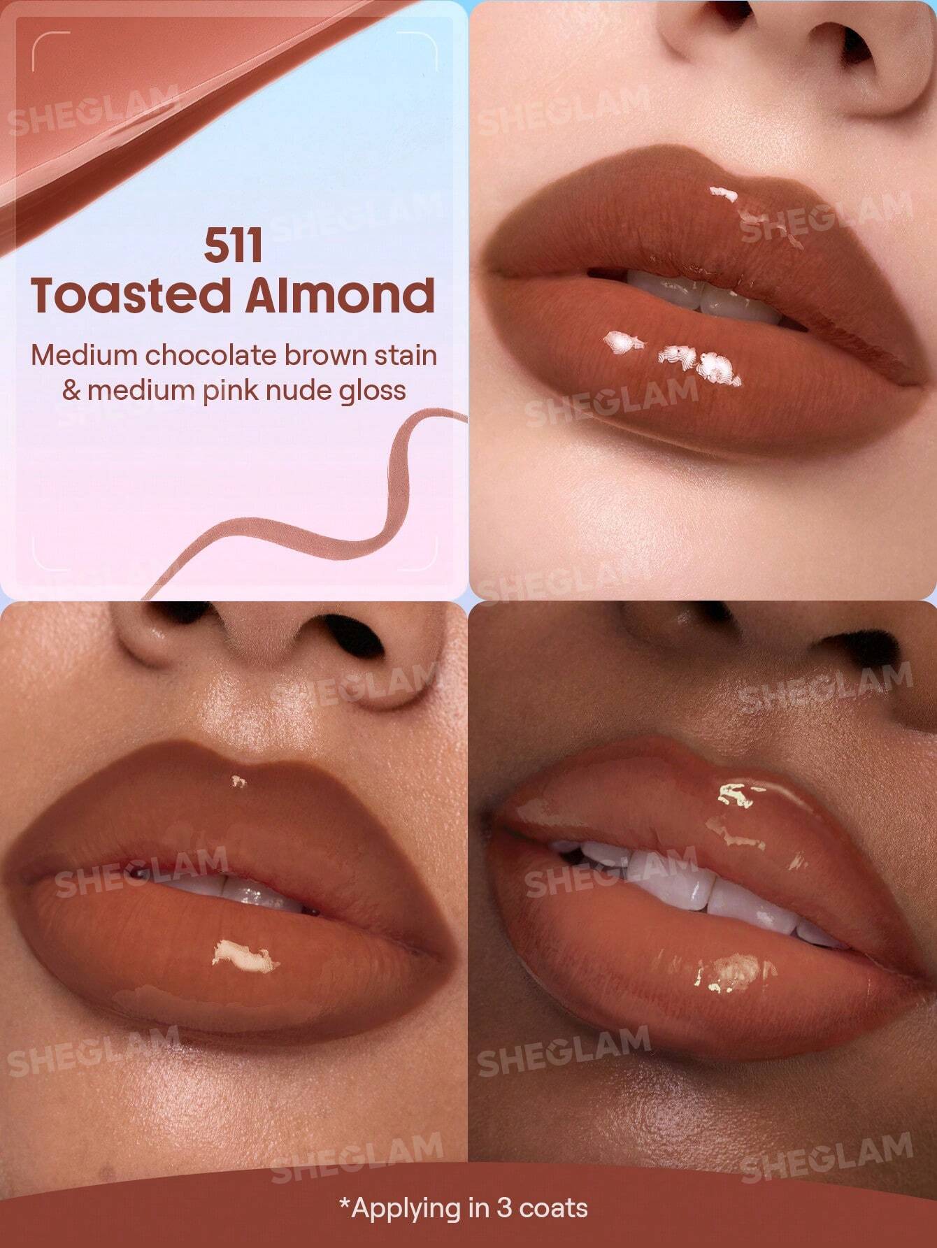 Sheglam Line To Shine Peel-Off Lip Stain & Gloss Duo