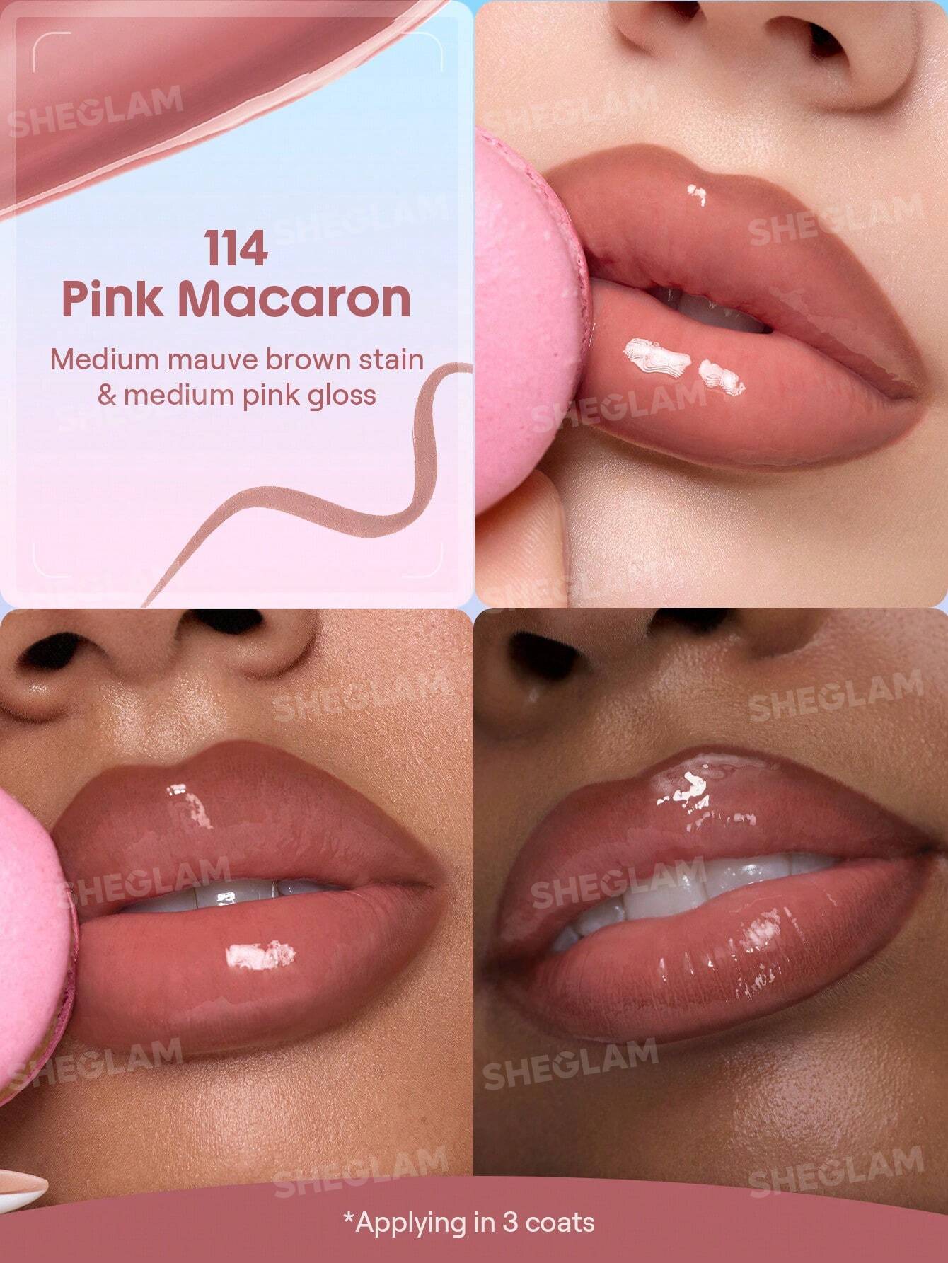 Sheglam Line To Shine Peel-Off Lip Stain & Gloss Duo