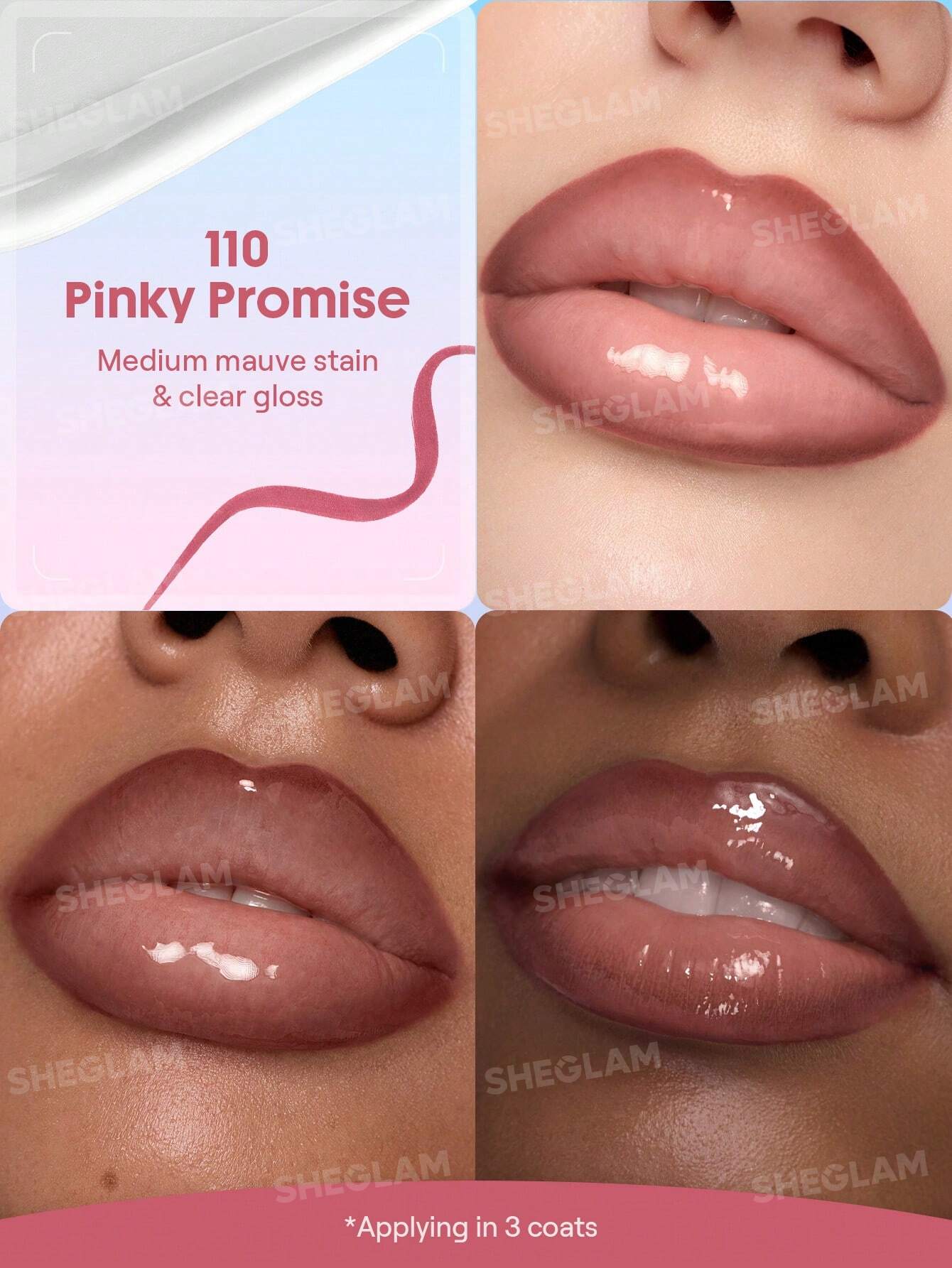 Sheglam Line To Shine Peel-Off Lip Stain & Gloss Duo
