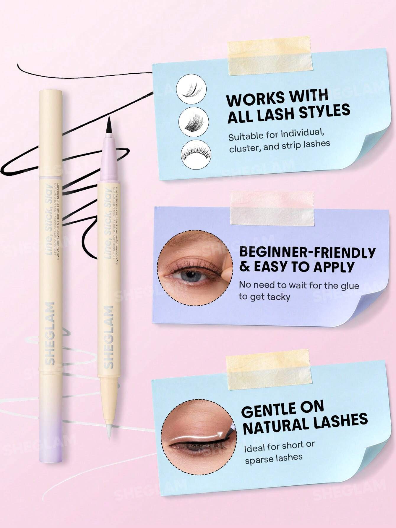 Sheglam Line Stick Slay Eyeliner & Lash Adhesive Pen