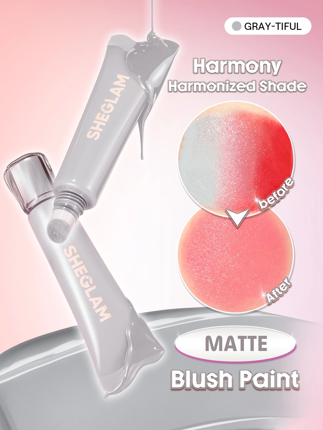 Sheglam Squeeze & Dot Matte Blush Paint