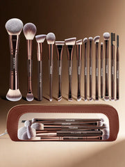 Maange 14Pcs Makeup Brush Dark Brown