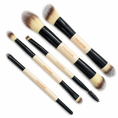 Maange 5Pcs Makeup Brush Pink and Black