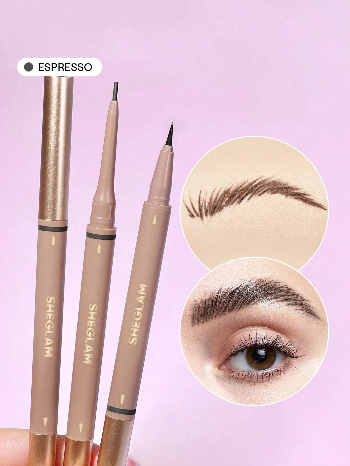 Sheglam Full Me In 2 in 1 - Eyebrow Pencil and Cream - Multi Color