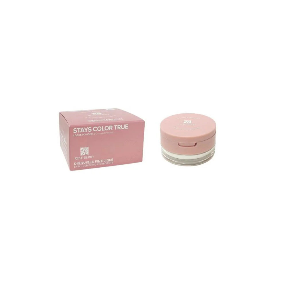 ROSE BERRY Stays Color True Loose and Compact Powder