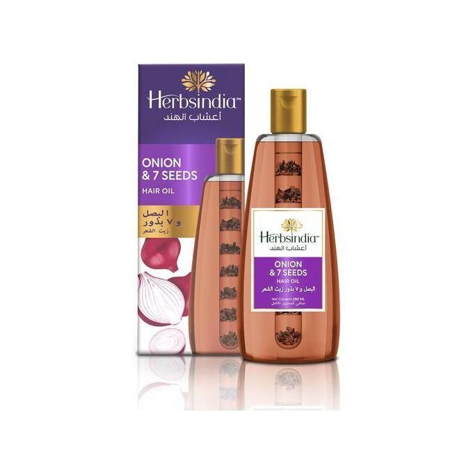 Herbsindia Onion And 7 Herbal Seeds Hair Oil With Nourish Tube 280ml