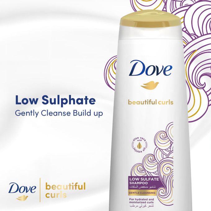 Dove Beautiful Curls Shampoo with Aloe Vera and Jojoba 350ml