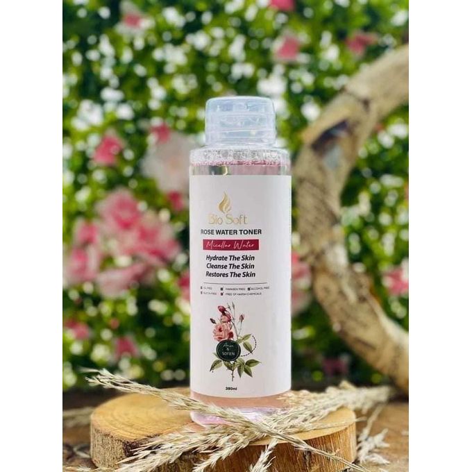 Bio Soft Rose Water Toner Micellar Water 380 ML