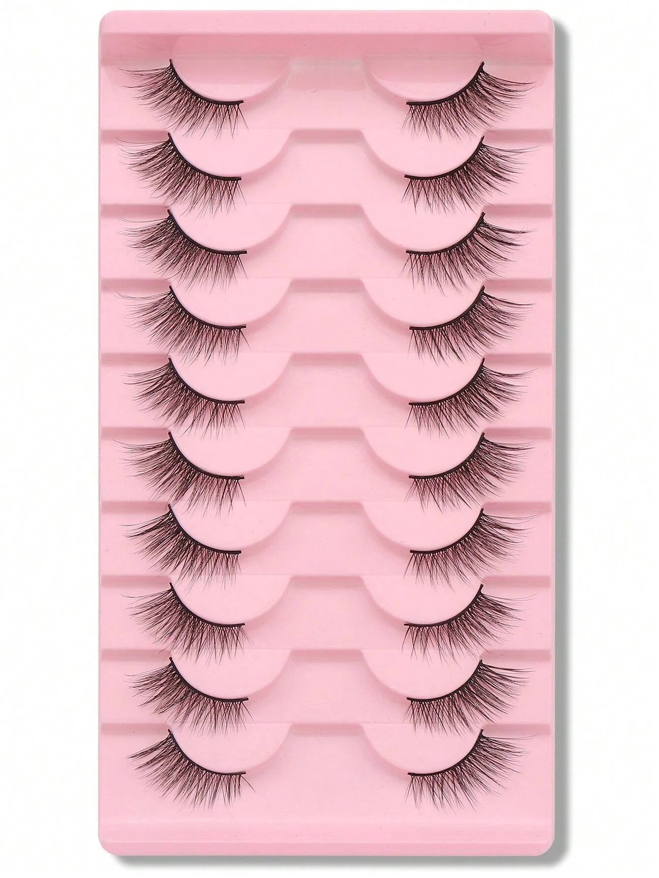 Shein 10 pairs of natural-looking crisscross cat