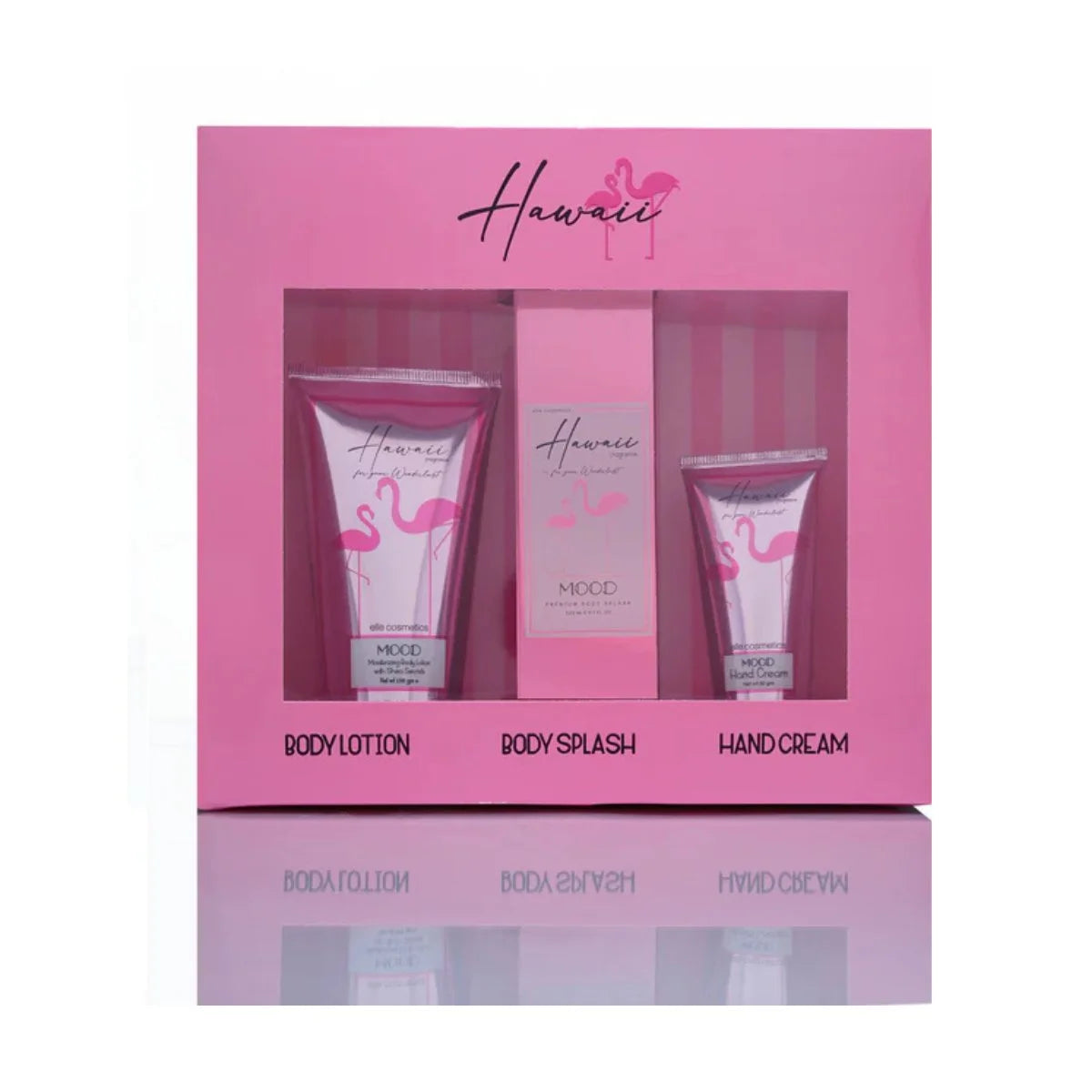  mood Hawaii 3-Pcs Hand Cream 50g Splash 175g and Lotion 150g Set