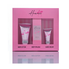 mood Hawaii 3-Pcs Hand Cream 50g Splash 175g and Lotion 150g Set