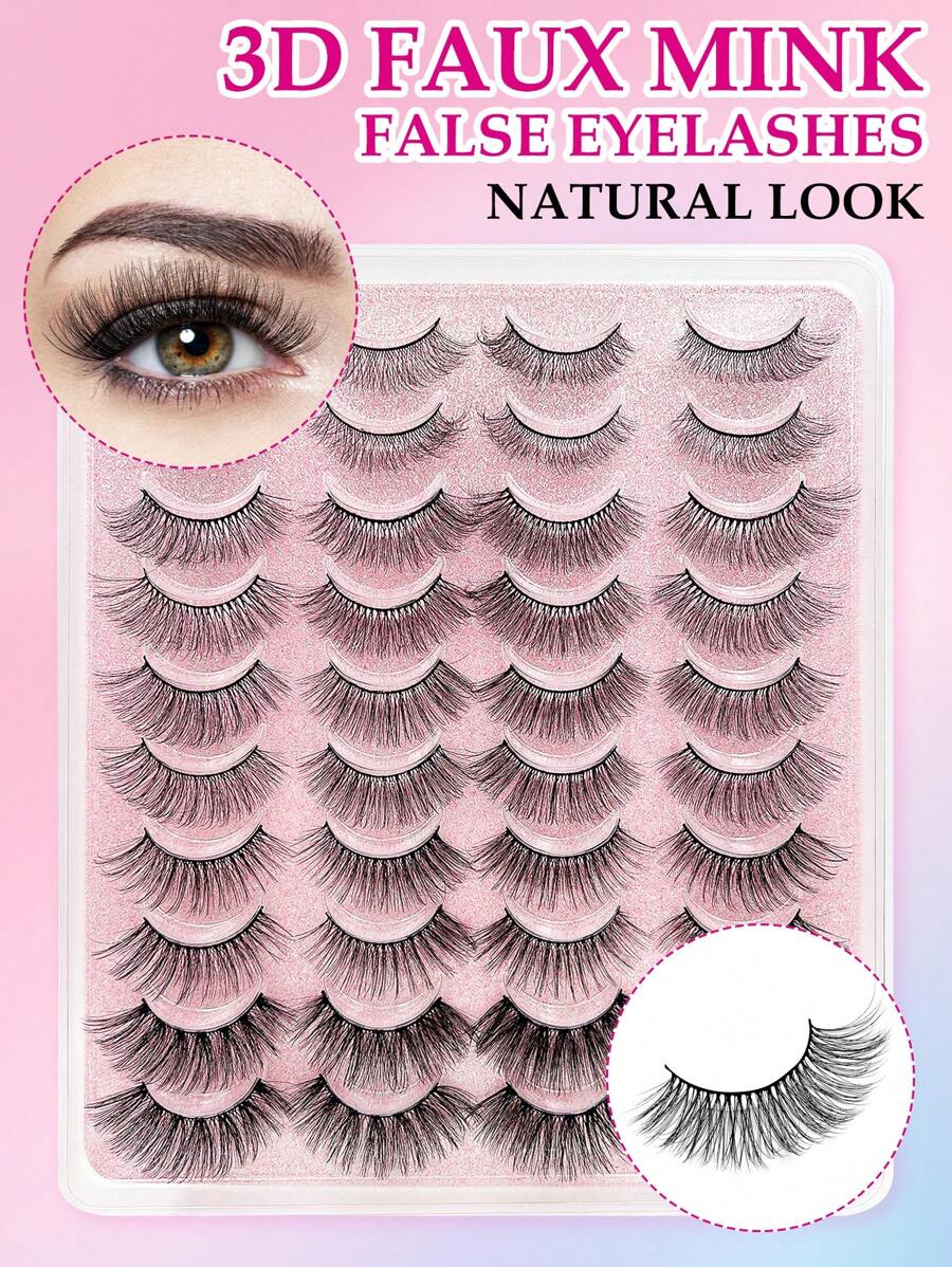 20 Pairs Different Styles Of Eyelash from Shein