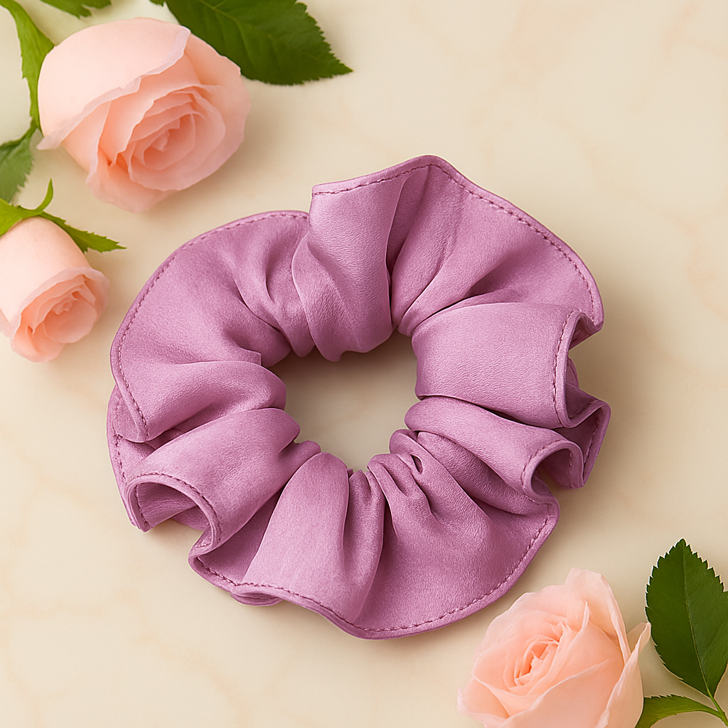 Re.MooN Satin Hair scrunchies Colorful Silk