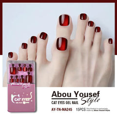 Abou Yousef Style Nails Cat Eyes
