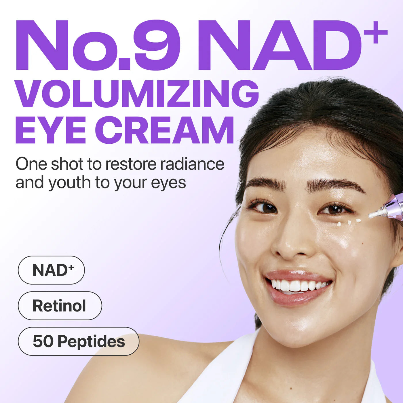 Numbuzin NAD+ Retinol Volumetox Eye Cream with 50 Peptides 10ml