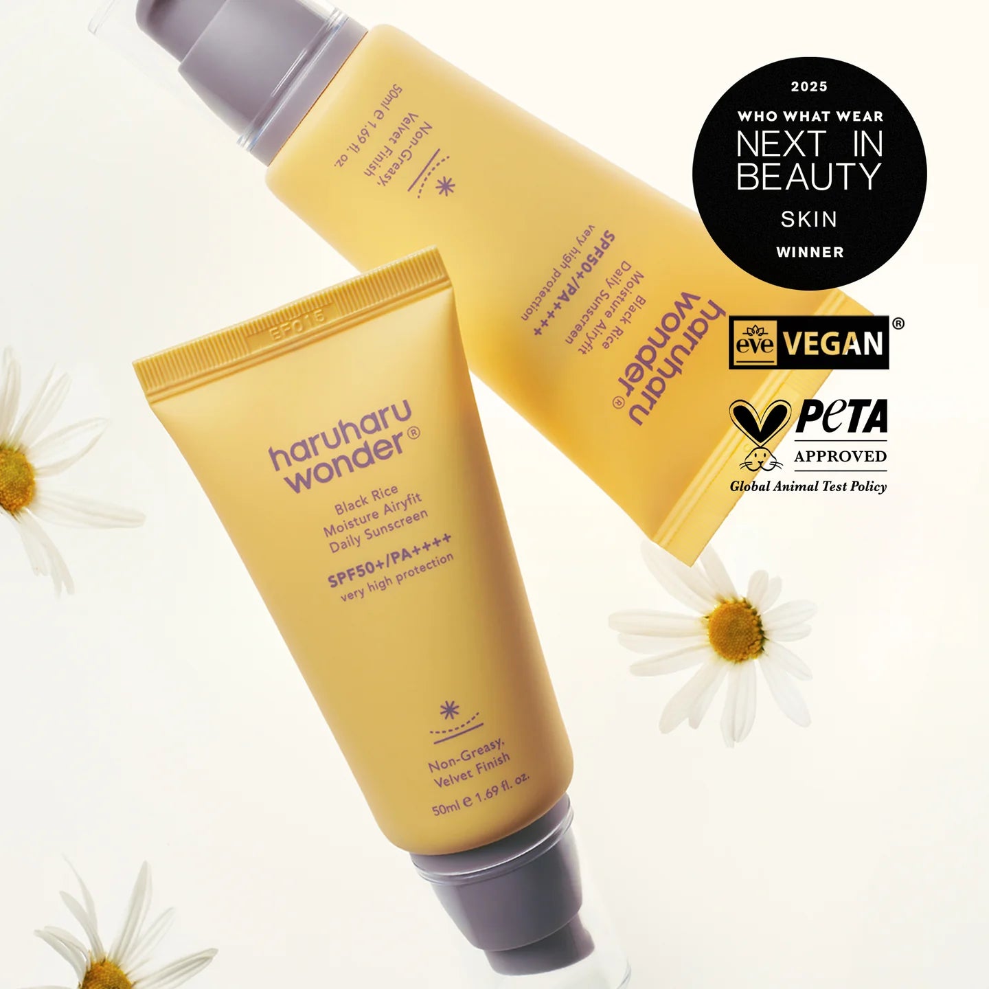 Haruharu Wonder Black Rice Moisture Airyfit Daily Sunscreen SPF50+ PA++++ 50ml