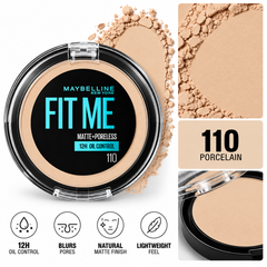 Maybelline New York Fit Me Matte and Poreless Compact Face Powder