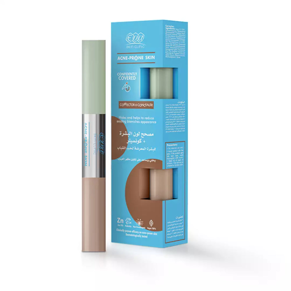 Eva Skin Clinic Acne-Prone Corrector + Concealer 2 × 6 ml
