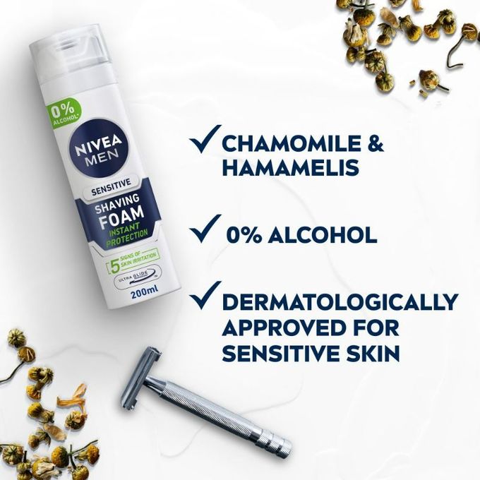 NiveaSensitive Shaving Foam 200 ml
