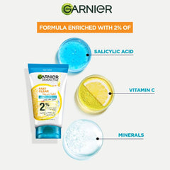 GARNIER FAST CLEAR CLEANSER FOR ACNE PRONE 50 ML