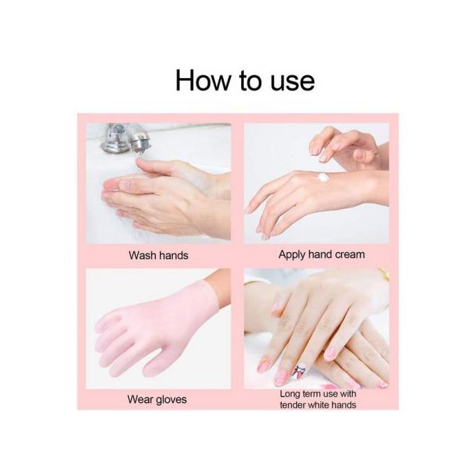  Pair Moisturizing Gloves Soft Silicone