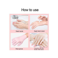  Pair Moisturizing Gloves Soft Silicone