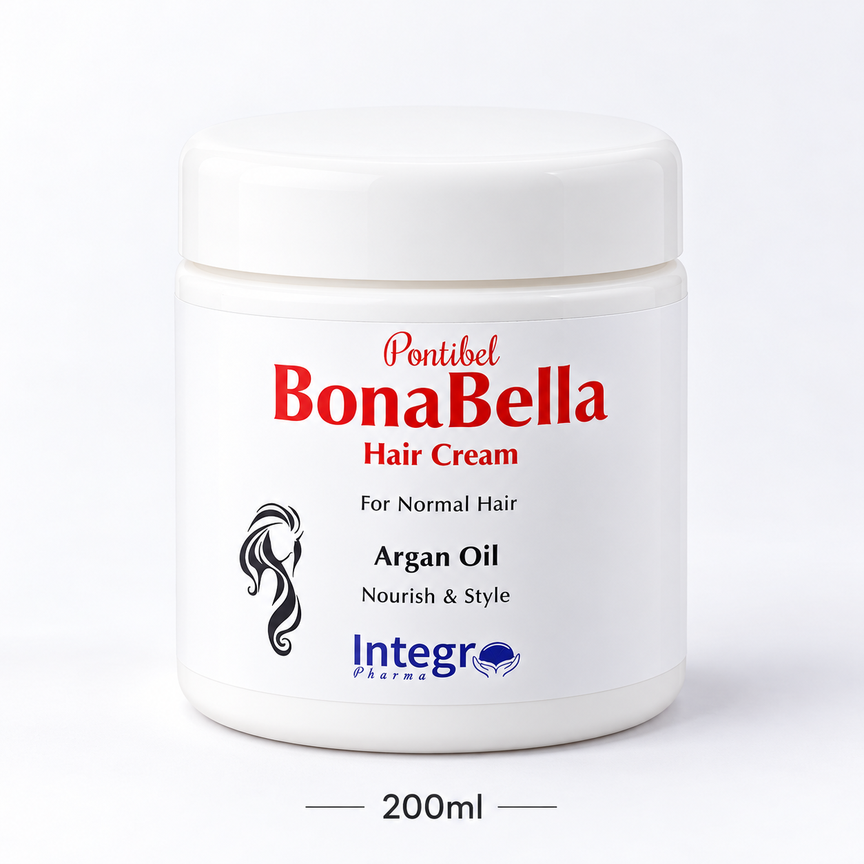 BonaBella Hair Styling Cream with Argan Oil – 200ml