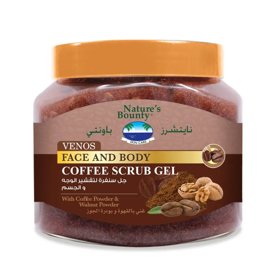 Nature s Bounty Venos Face and Body Coffee Scrub Gel 600 ml